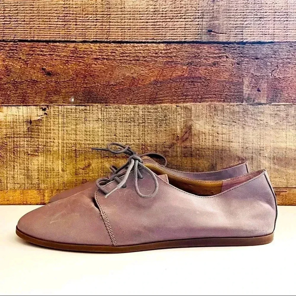 NWT Lucky Brand Aleikka Oxford Flats Titanium - Picture 3 of 8